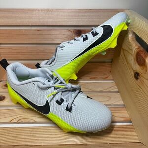 Nike Men’s Vapor Edge Speed 360 2‎ Platinum Black Volt Cleats [DA5455-004] Sz 12